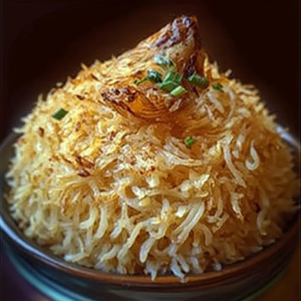 Goldener Zwiebel Butter Reis