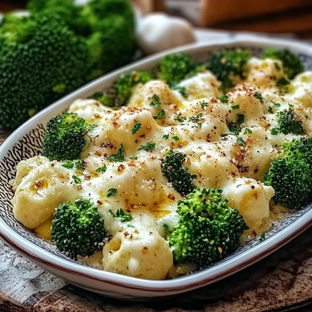 Knoblauch Parmesan Brokkoli