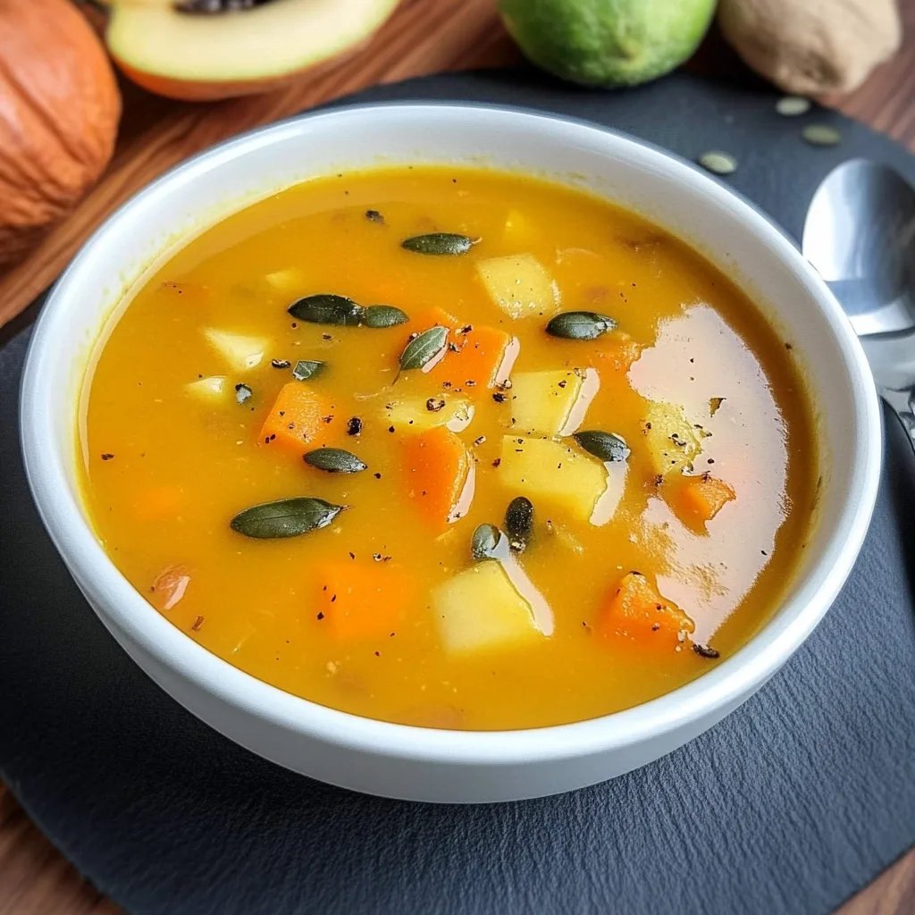 Cremige Kürbis-Süßkartoffel-Suppe