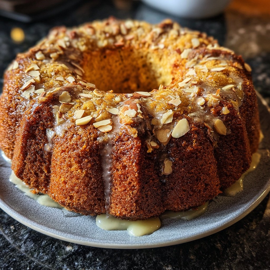 Bananenkuchen mit Mandeln