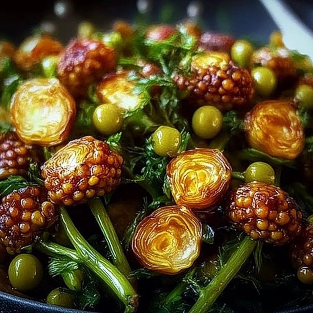 Gebratener Rosenkohl mit Berglinsen