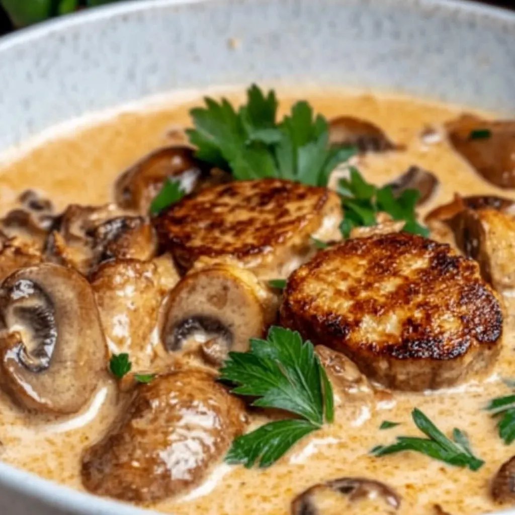 Filettopf mit Champignons - einfach & so cremig