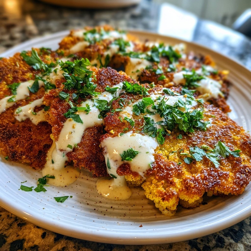 Blumenkohl Schnitzel Knusprig