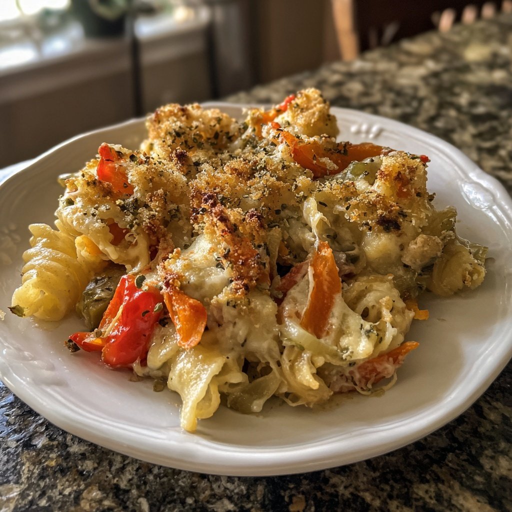 Mediterrane Ofengemüse Pasta